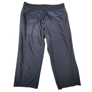 Lululemon Crop Pants Yoga Drawstring Athletic Joggers Casual Black Size 8